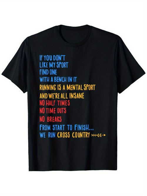 Men's Graphic T-Shirt Funny Running Quote With Motivational Text And Slogan For Runners T Shirt