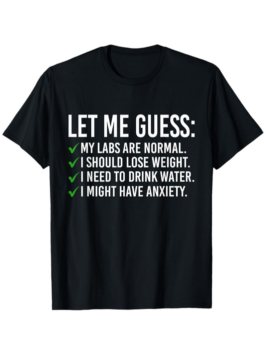 Men's Graphic T-Shirt Let Me Guess Funny Checklist With Green Check Marks T Shirt