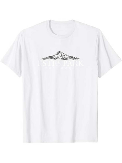 Men's Graphic T-Shirt Snow Capped Rugged Rocky Peaks Under Cloudy Sky Mountain
