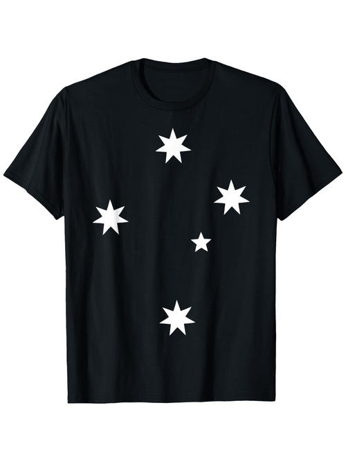 Men's Graphic T-Shirt Night Sky With Scattered Bright Shining White Star Shapes