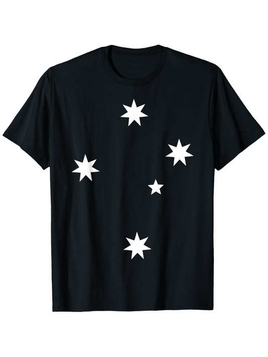 Men's Graphic T-Shirt Night Sky With Scattered Bright Shining White Star Shapes