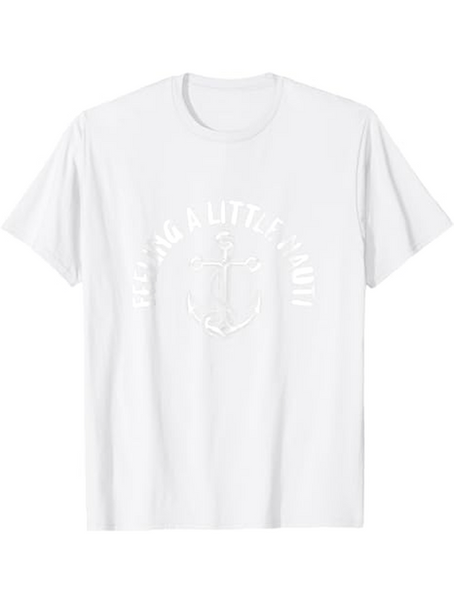 Men's Graphic T-Shirt Feeling A Little Nautical With Rope And Anchor Graphic T Shirt
