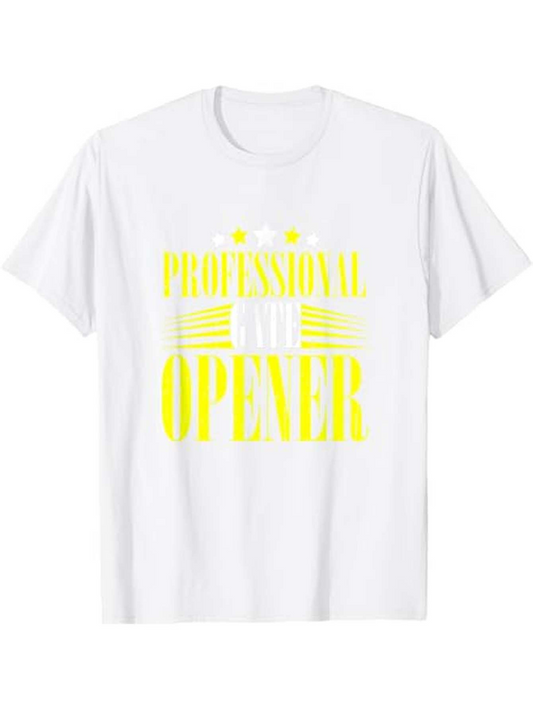 Men's Graphic T-Shirt Professional Style Lettering With Bold Modern Graphic Opener