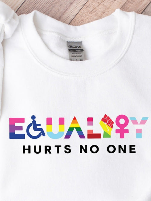 Men's Graphic T-Shirt Equality Hurts No One Vibrant Rainbow Symbols For Inclusivity