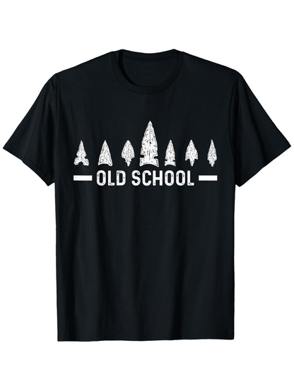 Men's Graphic T-Shirt Old School Primitive Stone Age Arrowheads Artifacts Collection T Shirt