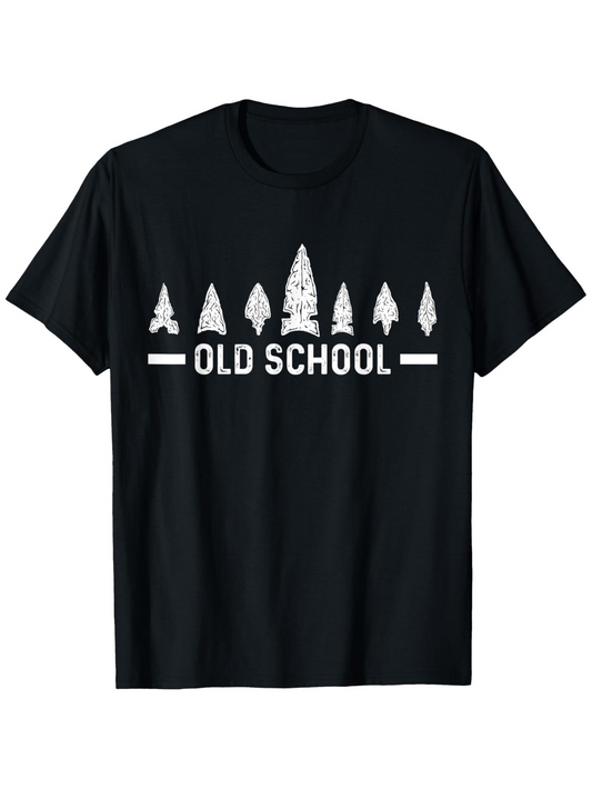 Men's Graphic T-Shirt Old School Primitive Stone Age Arrowheads Artifacts Collection T Shirt