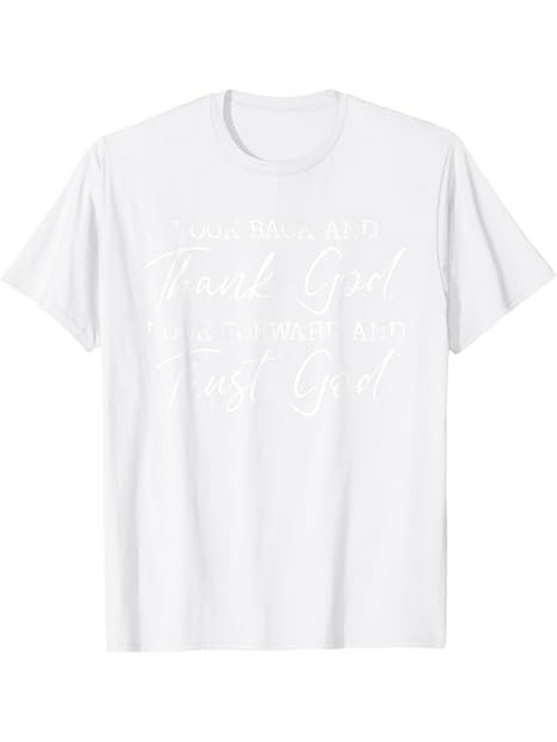 Men's Graphic T-Shirt Faith God Inspired Words On Pure Cotton White T Shirt
