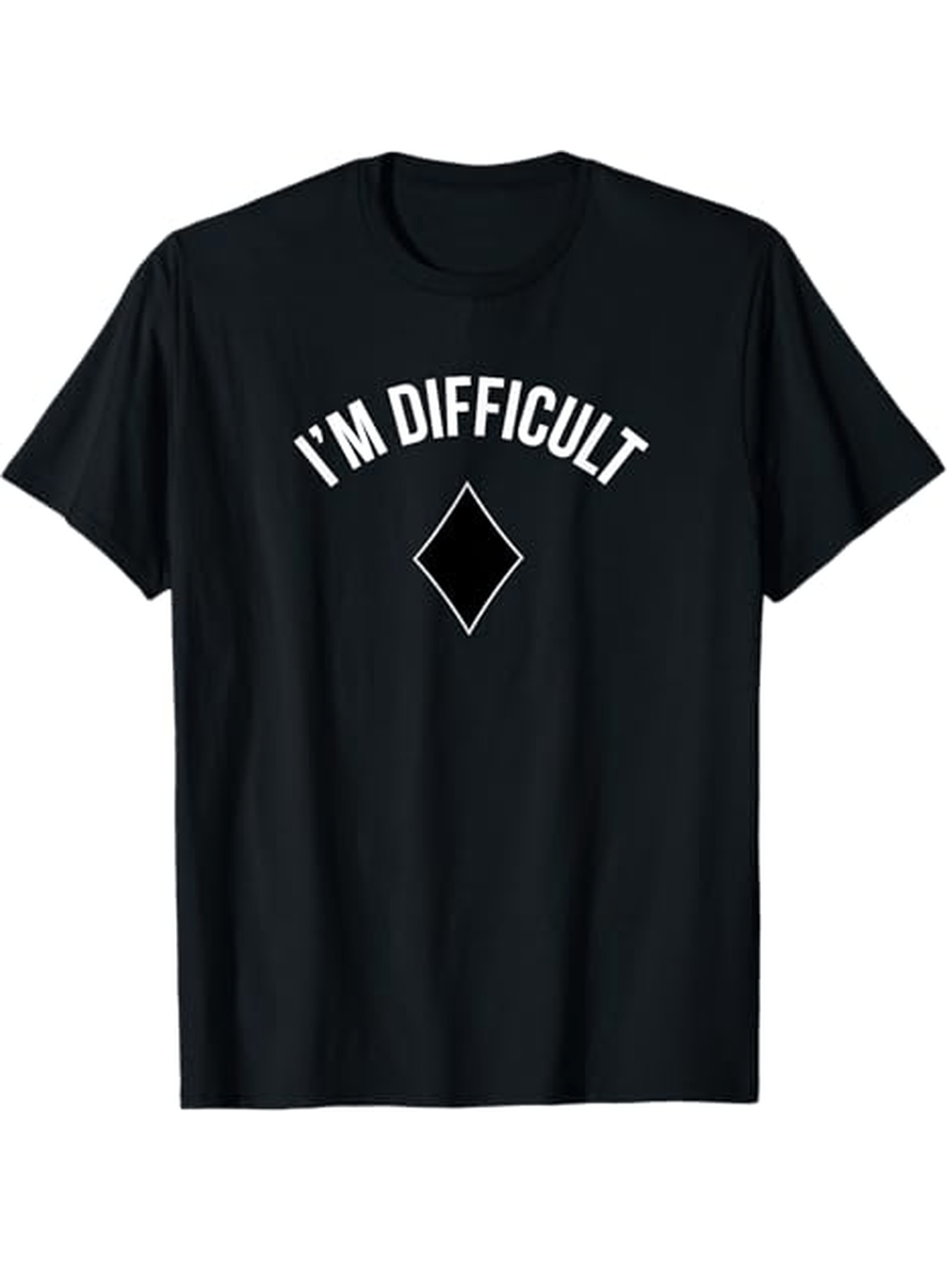 Men's Graphic T-Shirt Im Difficult With Geometric Diamond In Minimalist Style T Shirt
