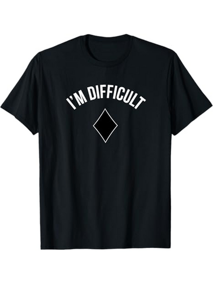 Men's Graphic T-Shirt Im Difficult With Geometric Diamond In Minimalist Style T Shirt