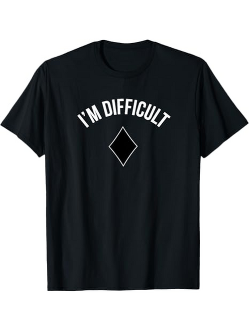 Men's Graphic T-Shirt Im Difficult With Geometric Diamond In Minimalist Style T Shirt