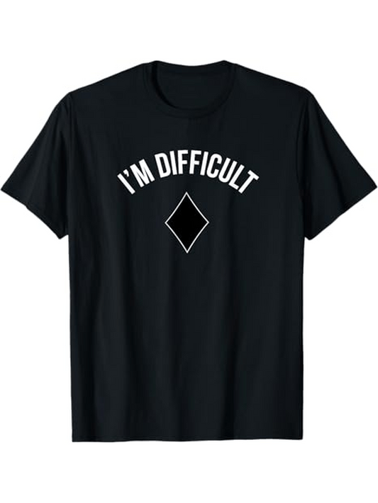 Men's Graphic T-Shirt Im Difficult With Geometric Diamond In Minimalist Style T Shirt