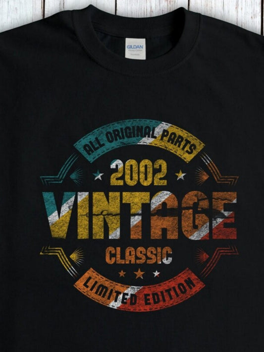 Men's Graphic T-Shirt All Original Parts Multicolored Retro Badge Graphics With Stars Vintage Classic Limited Edition