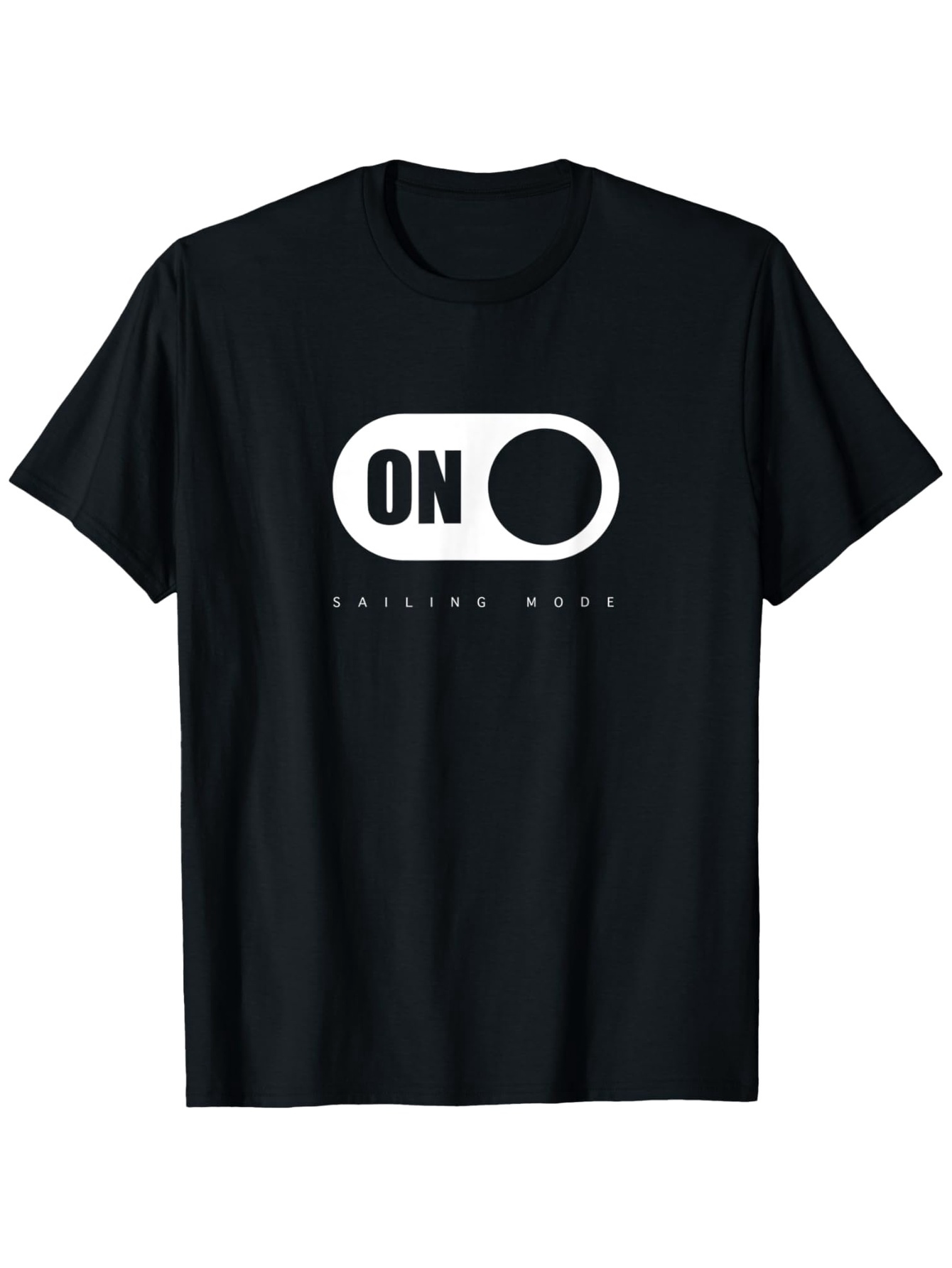 Men's Graphic T-Shirt On Sailing Mode Minimal Switch Design Graphic T Shirt