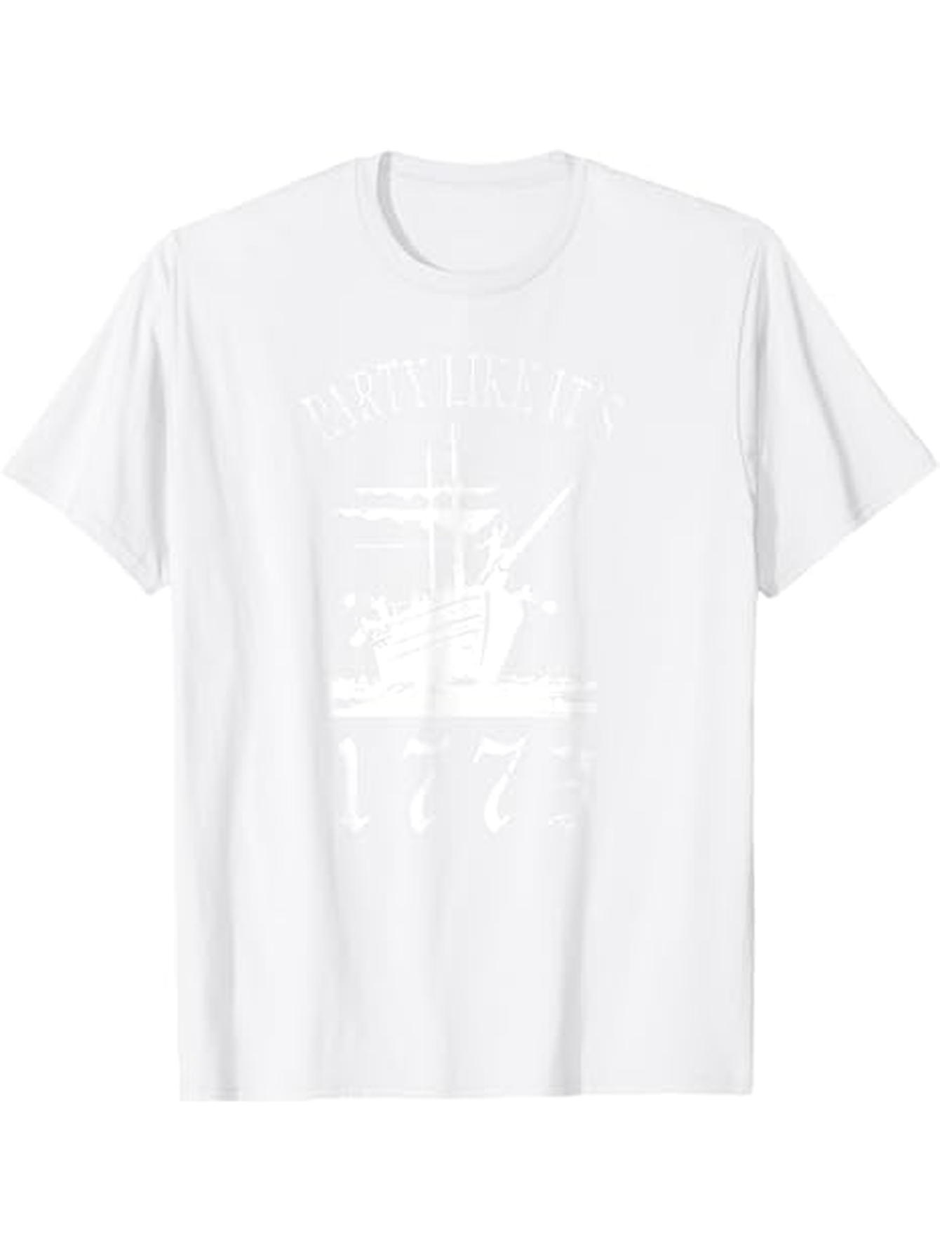 Men's Graphic T-Shirt Boston Tea Party 1773 Revolutionary War with Tea Pot and Colonial Ships