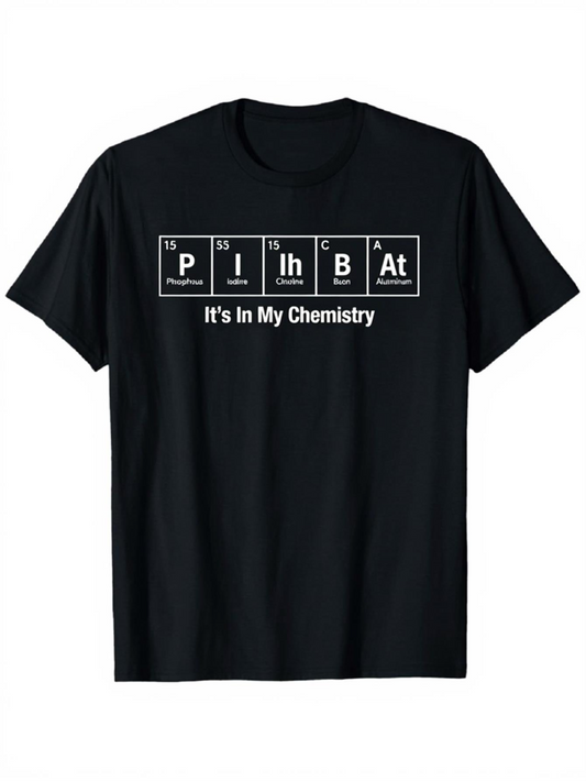 Men's Graphic T-Shirt Its In My Chemistry Minimalist Periodic Table Blocks T Shirt