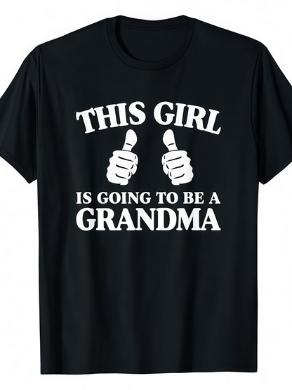 Men's Graphic T-Shirt This Girl Going To Be A Grandma With Two Thumbs Up Graphic T Shirt