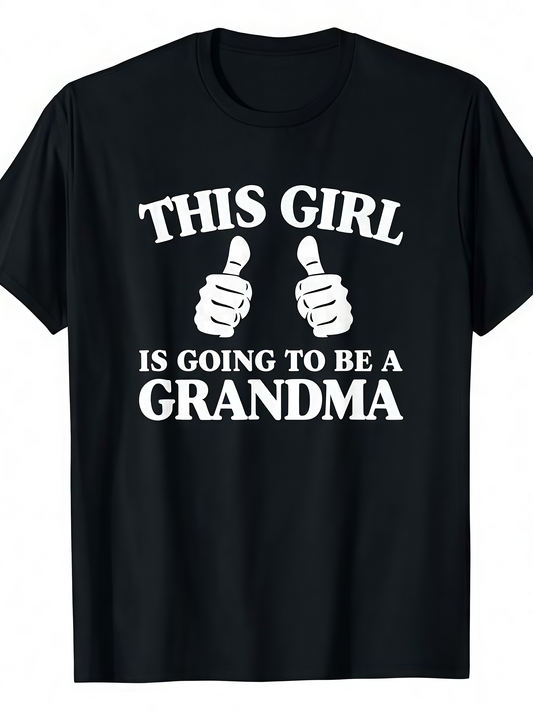 Men's Graphic T-Shirt This Girl Going To Be A Grandma With Two Thumbs Up Graphic T Shirt