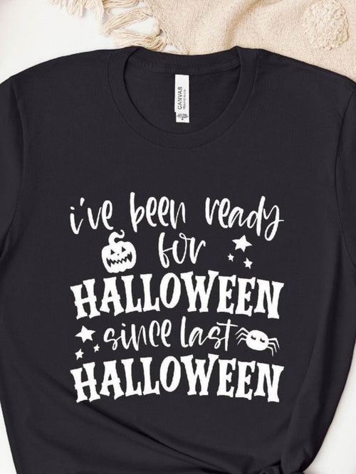 Men's Graphic T-Shirt Ive Been Ready For Halloween Since Last Halloween Playful Pumpkin Spider