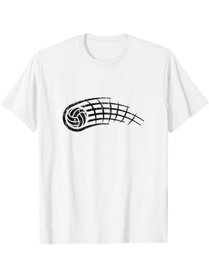 Men's Graphic T-Shirt Dynamic Spiral Grid Pattern Flowing Energy Comet