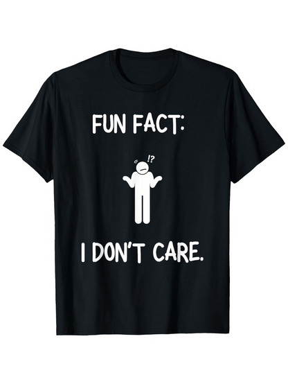 Men's Graphic T-Shirt Fun Fact Question Mark Cartoon With Sarcastic Slogan Character