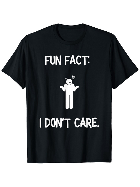 Men's Graphic T-Shirt Fun Fact Question Mark Cartoon With Sarcastic Slogan Character