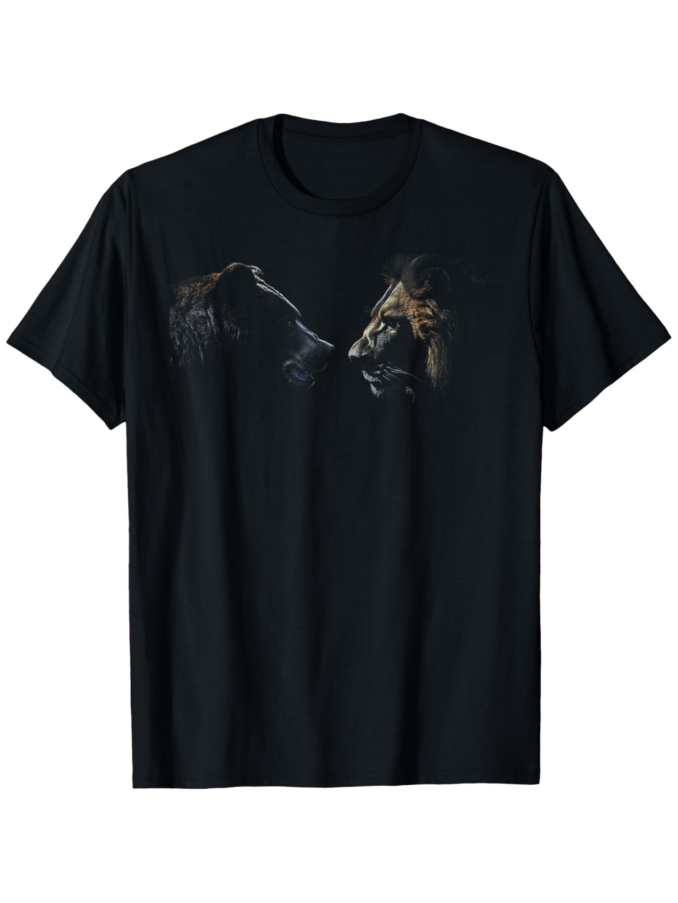 Men's Graphic T-Shirt Dimly Lit Horse Face Emerging Out Of Darkness Horse