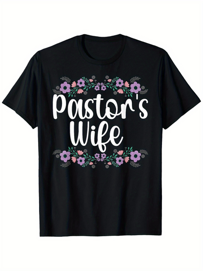 Men's Graphic T-Shirt Pastors Wife Surrounded By Delicate Spring Flowers And Foliage Blooms Shirt