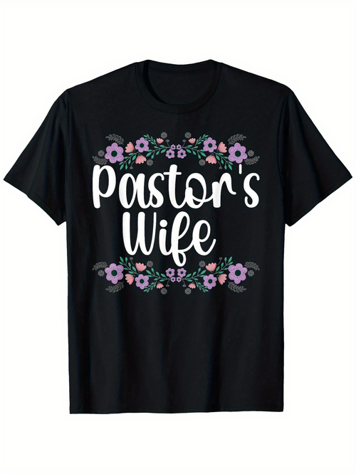 Men's Graphic T-Shirt Pastors Wife Surrounded By Delicate Spring Flowers And Foliage Blooms Shirt
