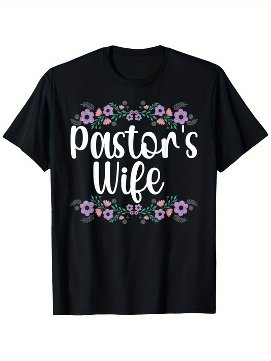Men's Graphic T-Shirt Pastors Wife Surrounded By Delicate Spring Flowers And Foliage Blooms Shirt