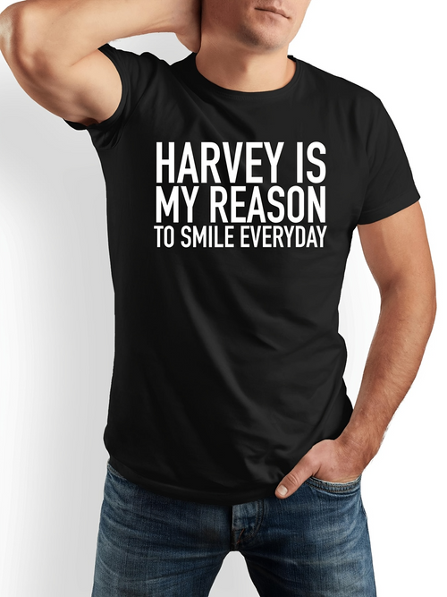 Men's Graphic T-Shirt Harvey Is My Reason To Smile Everyday Statement Graphic T Shirt