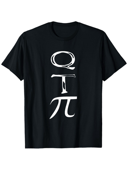 Men's Graphic T-Shirt Creative Chalk Style Letters And Mathematical Symbol T Shirt
