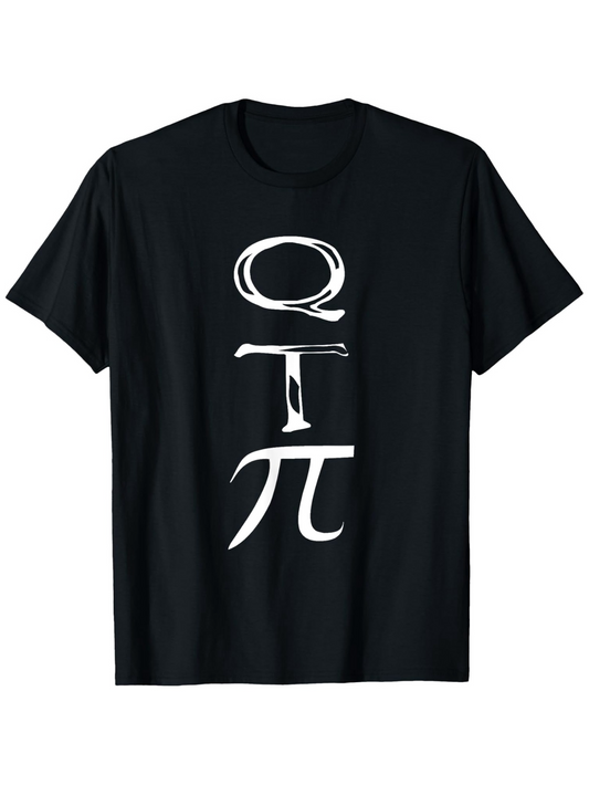 Men's Graphic T-Shirt Creative Chalk Style Letters And Mathematical Symbol T Shirt