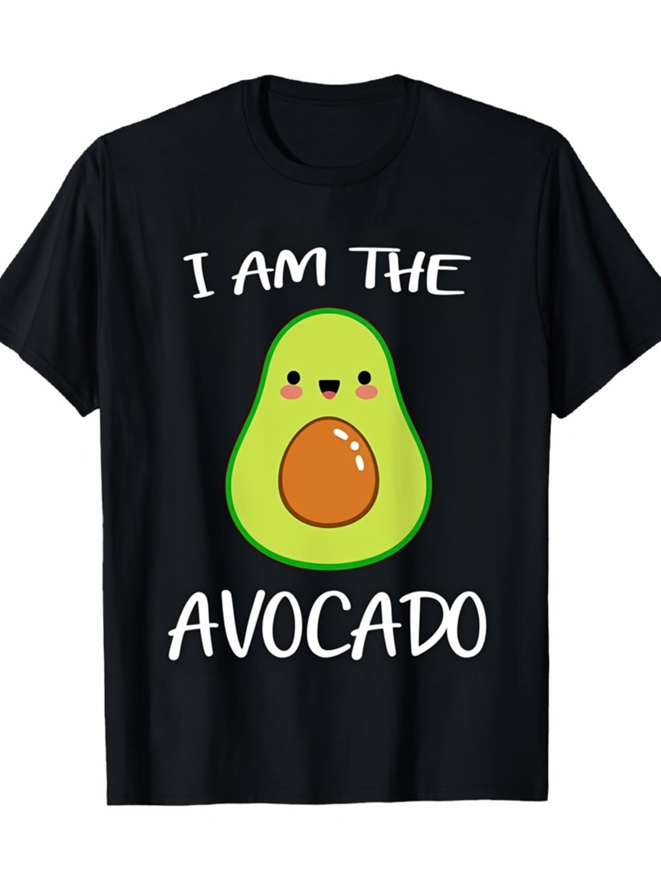 Men's Graphic T-Shirt I Am The Avocado Cheerful Kawaii Style Cute Cartoon Avocado