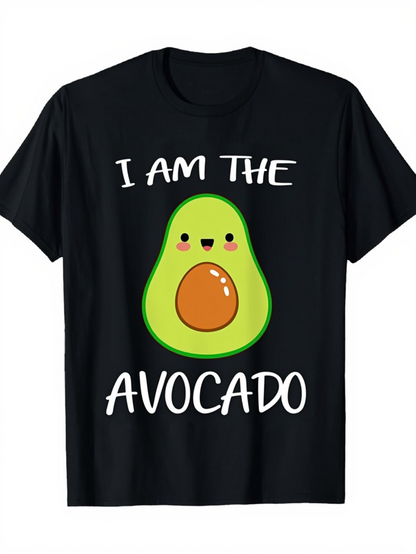 Men's Graphic T-Shirt I Am The Avocado Cheerful Kawaii Style Cute Cartoon Avocado