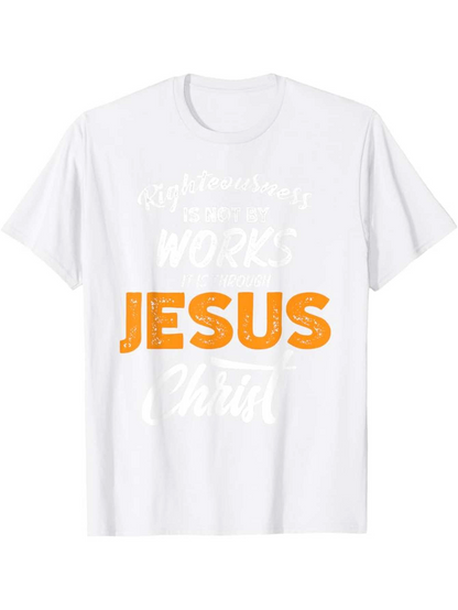 Men's Graphic T-Shirt Jesus Inspiring Words Of Faith With Bold Lettering Jesus
