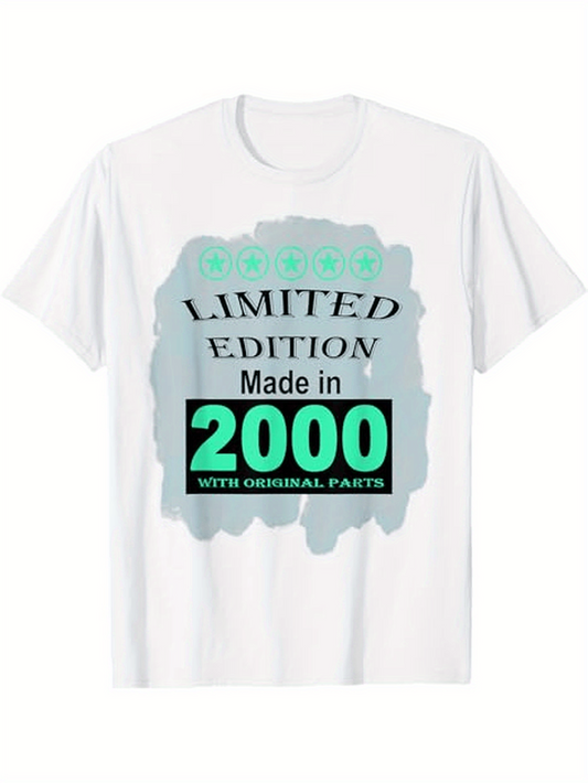 Men's Graphic T-Shirt Limited Edition Made In 2000 With Original Parts Splash Graphic Shirt