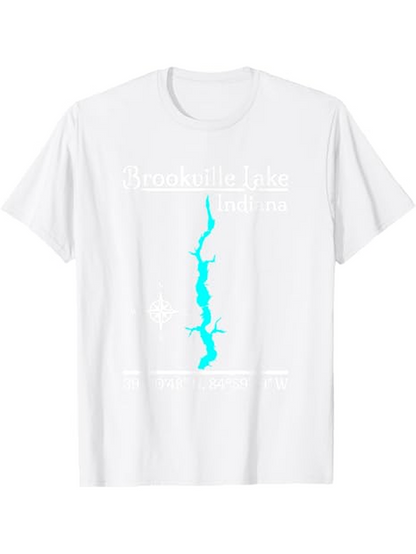 Men's Graphic T-Shirt Blue Cracks And Subtle Ice Patterns On White T Shirt