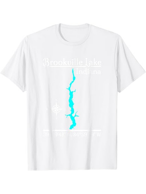 Men's Graphic T-Shirt Blue Cracks And Subtle Ice Patterns On White T Shirt