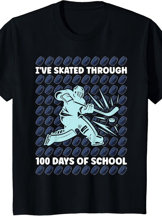 Men's Graphic T-Shirt Ive Skated Through Blue Hockey Gear And Pucks Ice Hockey Player