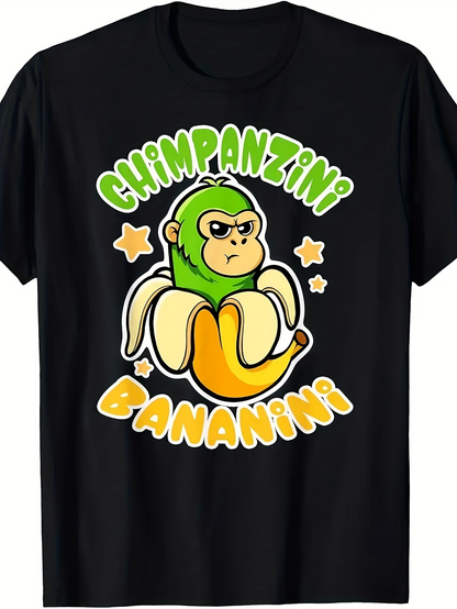 Men's Graphic T-Shirt Chimpanzini Bananini Cartoon Character In Banana Suit Among Stars