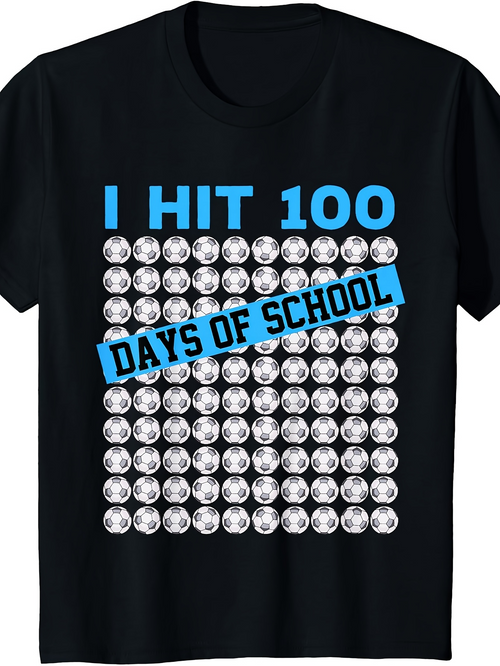 Men's Graphic T-Shirt I Hit 100 Days Of School Silver Coin Pattern Black T Shirt