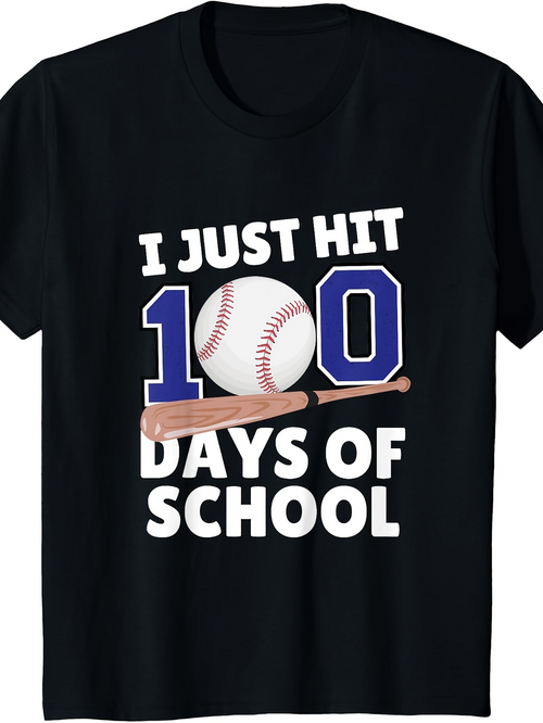 Men's Graphic T-Shirt I Just Hit Baseball Bat And Ball Under Blue Number 100
