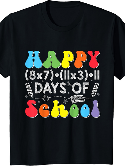 Men's Graphic T-Shirt Happy Colorful Back To School Learning Chemistry School