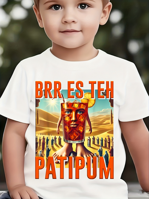 Men's Graphic T-Shirt Brr Es Teh Patipum Golden Statues Under Desert Sun Figure