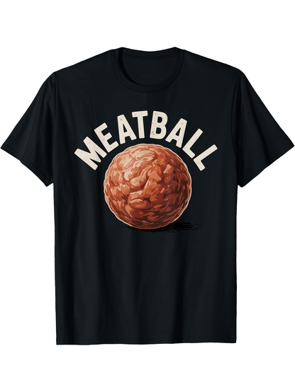 Men's Graphic T-Shirt Meatball With Light Shadow Realistic Texture Food Ball