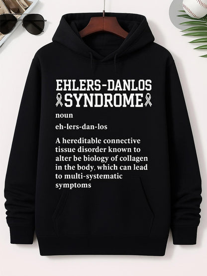 Men's Graphic Hoodie Ehlers Danlos Syndrome Medical Definition Printed Hoodie
