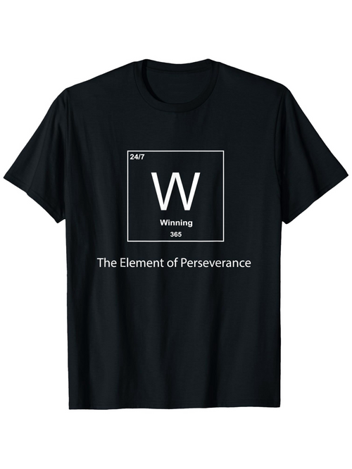 Men's Graphic T-Shirt Winning Element Of Perseverance Science Inspired Periodic Table