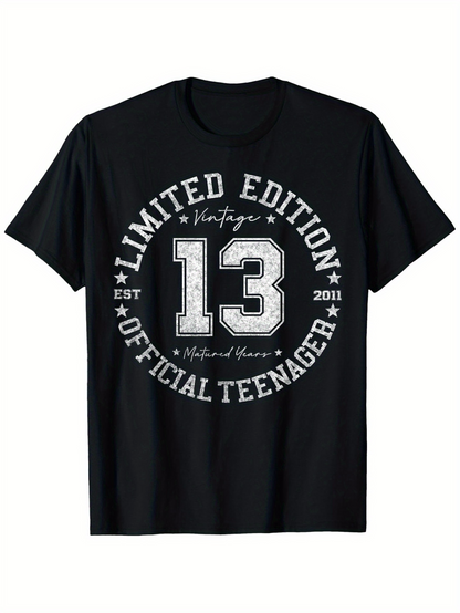 Men's Graphic T-Shirt Limited Edition Official Teenager Vintage Number Design Shirt