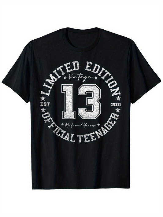 Men's Graphic T-Shirt Limited Edition Official Teenager Vintage Number Design Shirt
