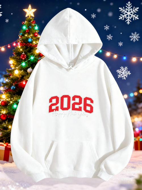 Women's Graphic Hoodie Bright Festive Night With Snowflakes And Christmas Lights Hoodie